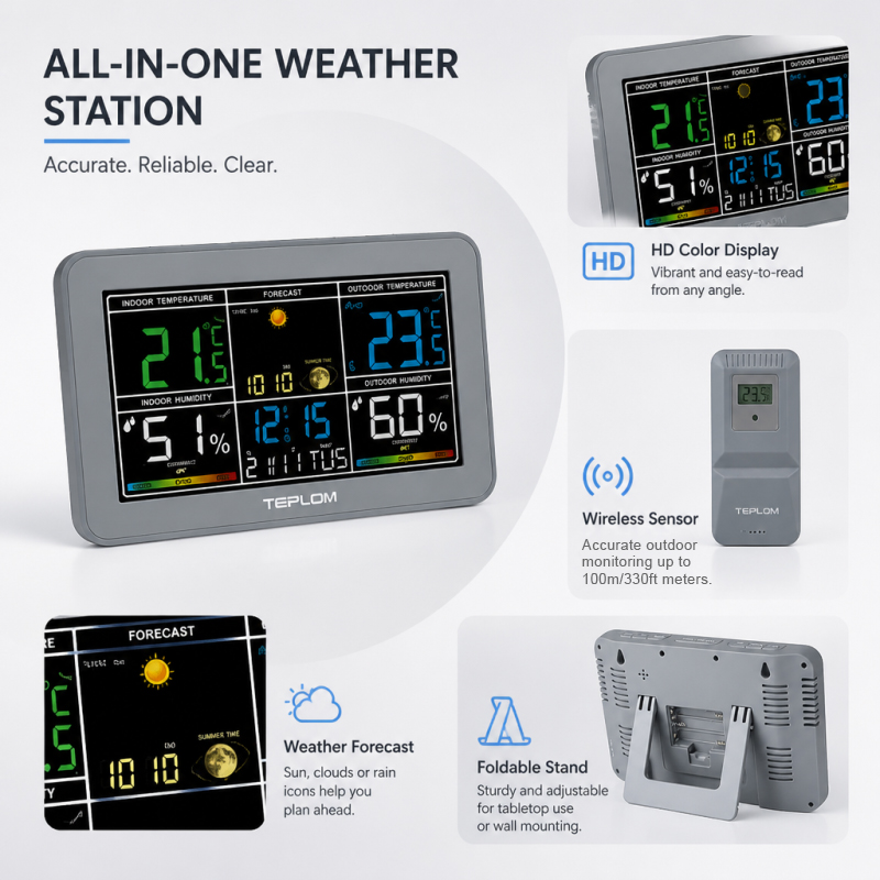 TEPLOM Multifunctional Digital - Weather Station Indoor review and price