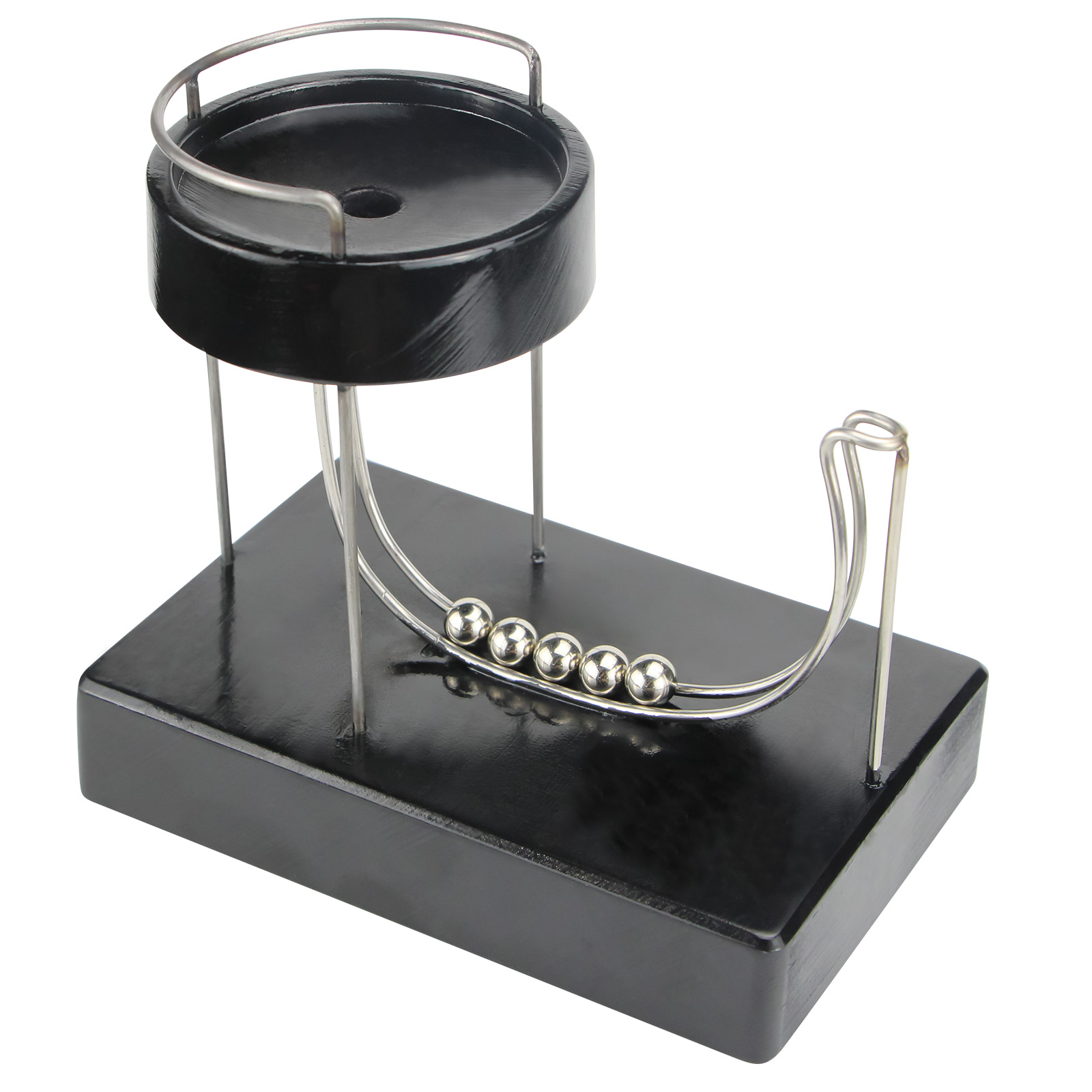 Black Charged Perpetual Plasti - Newton Cradle Large review and price